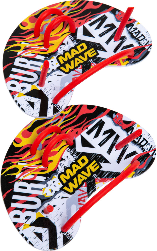 MAD WAVE  PADDLES FINGER FUN RED M074303005W