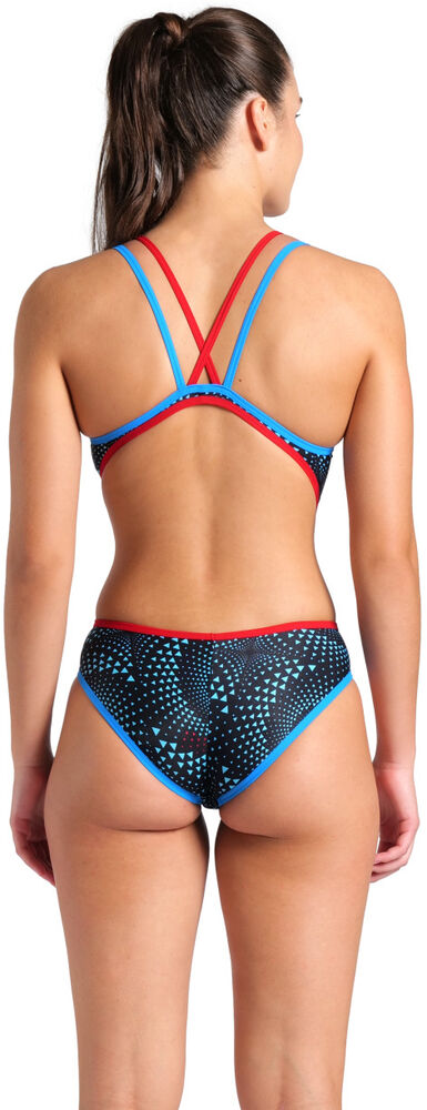 ARENA DAMSKI STRÓJ ONE FIREFLOW SWIMSUIT DOUBLE CROSS BLACK MULTI