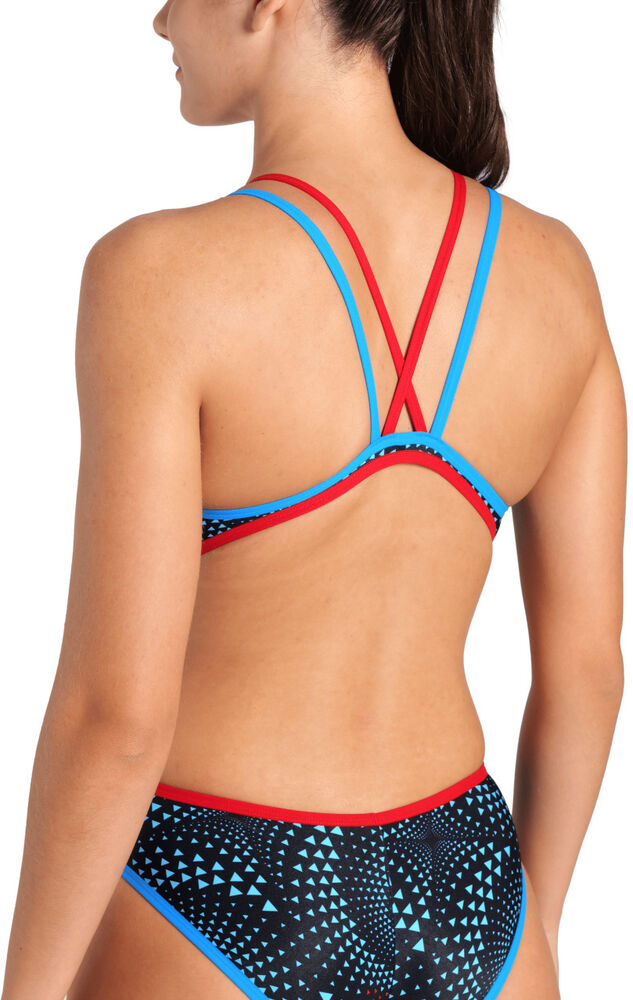 ARENA DAMSKI STRÓJ ONE FIREFLOW SWIMSUIT DOUBLE CROSS BLACK MULTI