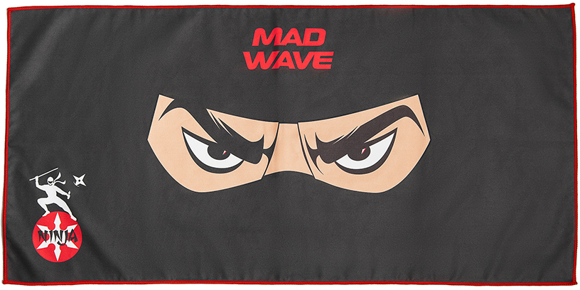 MAD WAVE RĘCZNIK Z MIKROFIBRY  40x80 cm NINJA M076104101W