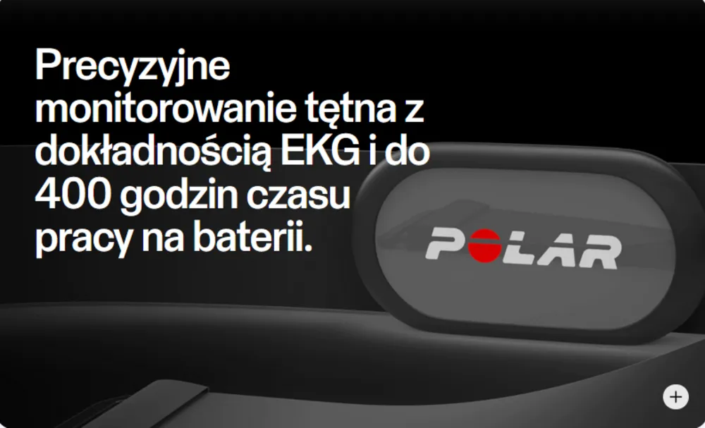 POLAR SENSOR TĘTNA NA KLATKĘ PIERSIOWĄ H9 BLACK  M-XXL